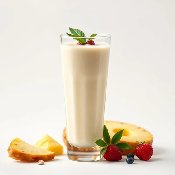 Batido Antioxidante de Piña y Leche de Arroz