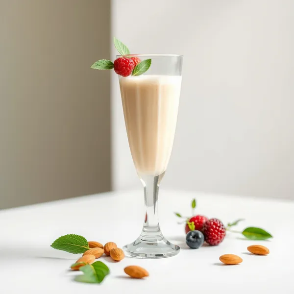 Smoothie de Leite de Amêndoa com Proteína e Antioxidantes