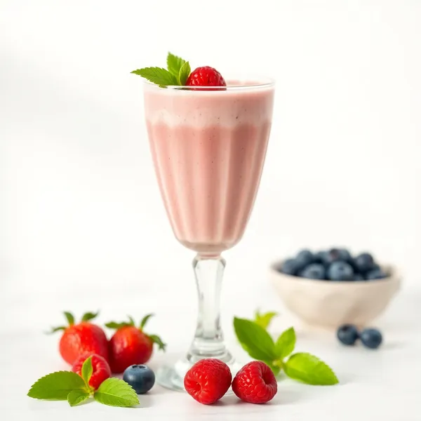 Smoothie de Yogurte Grego com Proteína e Antioxidantes