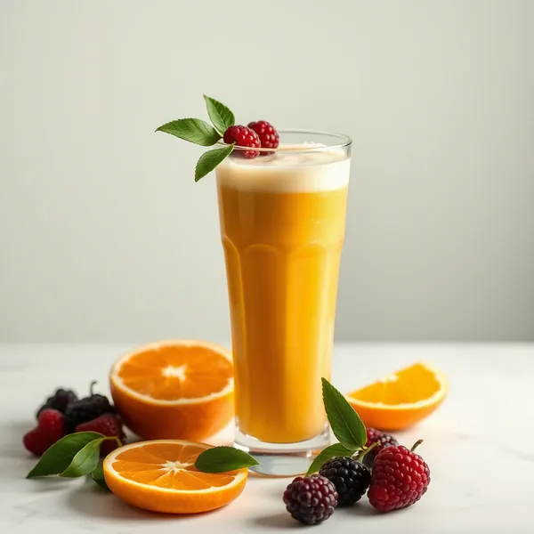 Smoothie de Jus d'Orange et Protéine Antioxydante