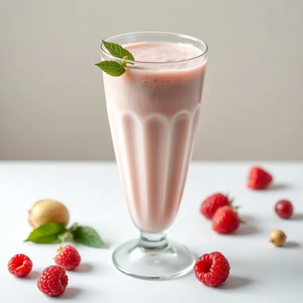 Antioxidant Raspberry Pistachio Milk Smoothie