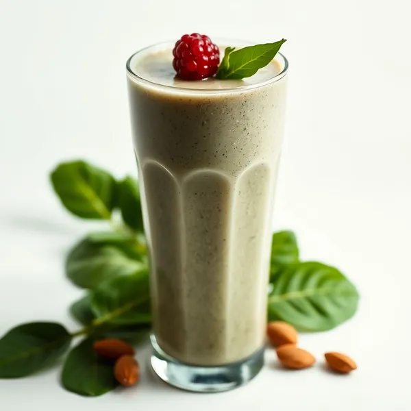 Smoothie Antiossidante di Spinaci, Mandorla e Latte di Cocco