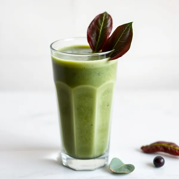 Antioxidativer Spinat-Hanfmilch-Smoothie