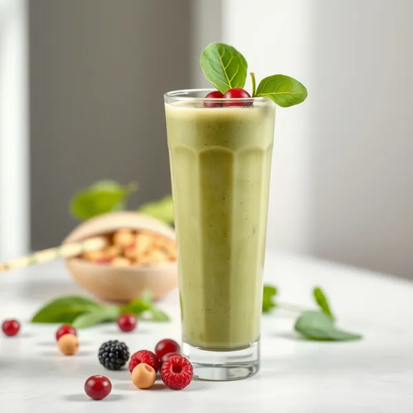 Smoothie Antioxydant Épinard et Pistache