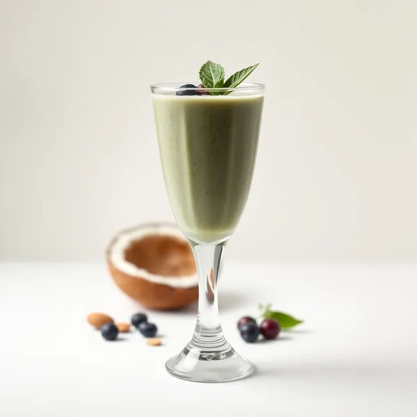 Antioxidant Spirulina Almond Coconut Milk Smoothie