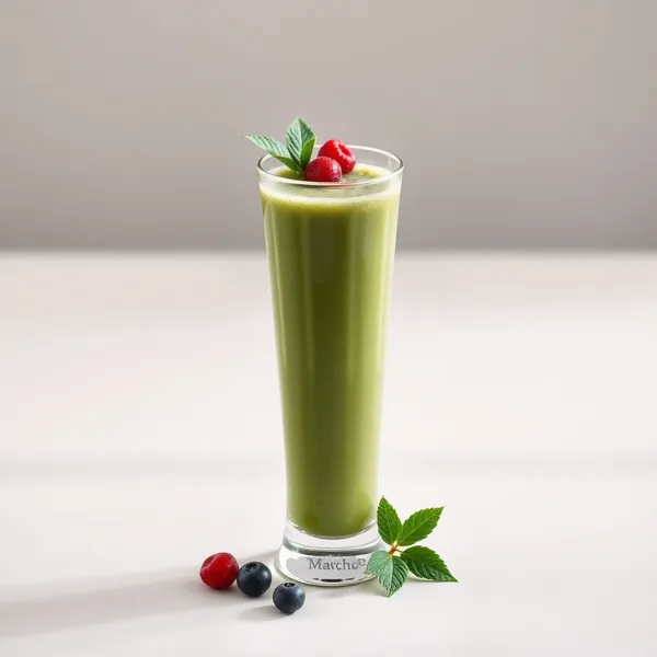 Antioxidativer Spirulina Matcha Tee Smoothie