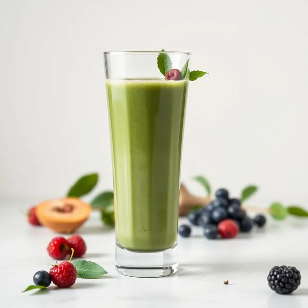 Batido Antioxidante de Espirulina con Leche de Arroz