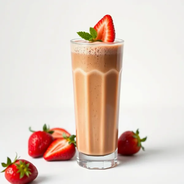 Smoothie Antiossidante di Caffè Freddo con Fragole
