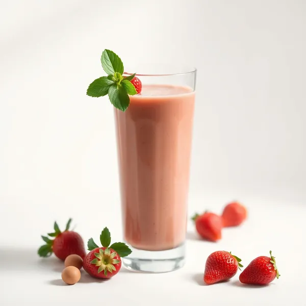 Smoothie Antioxydant à la Fraise et à la Noisette