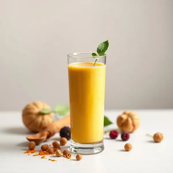 Smoothie Antioxydant Curcuma Lait de Noisette
