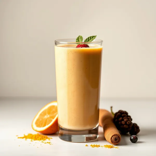 Smoothie Antioxydant au Curcuma et Lait de Chanvre