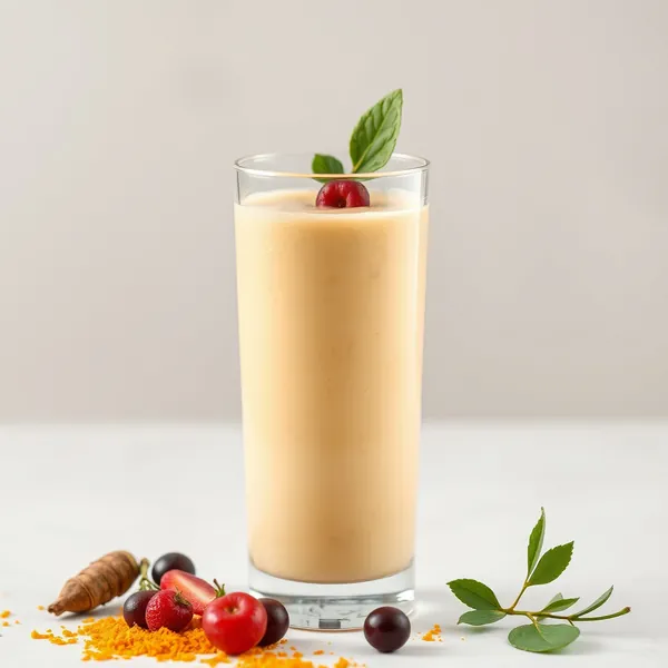 Batido Antioxidante de Arroz con Cúrcuma