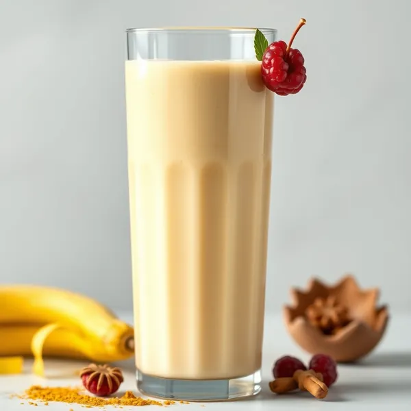 Smoothie Antioxydant au Curcuma et au Lait d'Épeautre