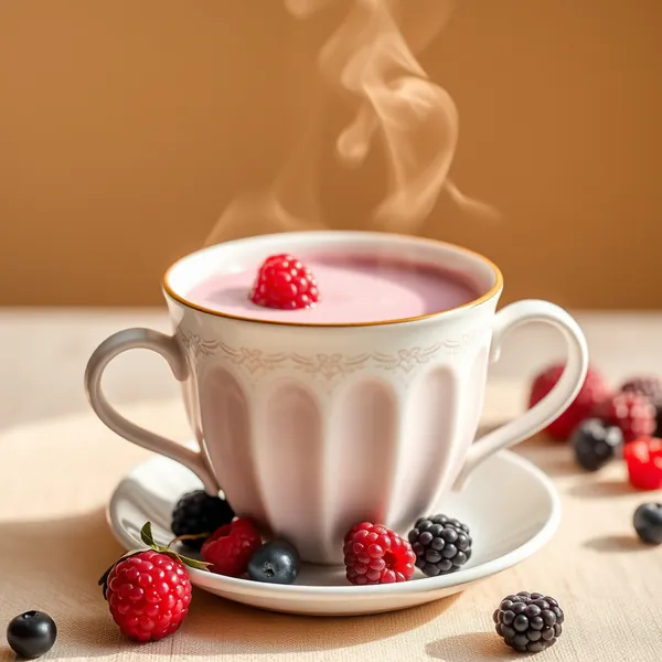 Kamelmilch mit Beeren
