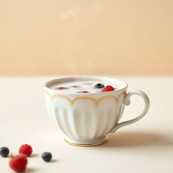 Kefir de Leite com Frutas Vermelhas