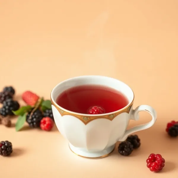 Chá Branco com Mistura de Frutas Vermelhas