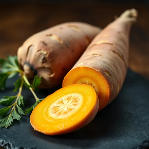 Gekochter Yams
