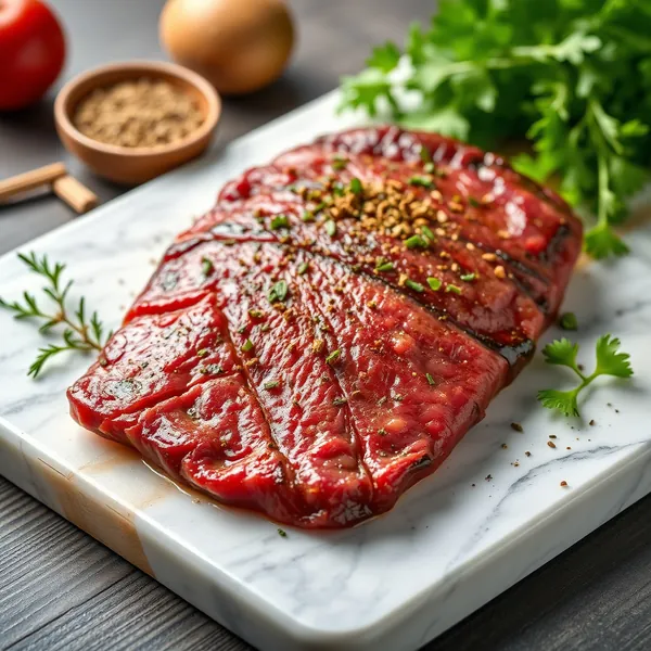 Braised Bison Flank