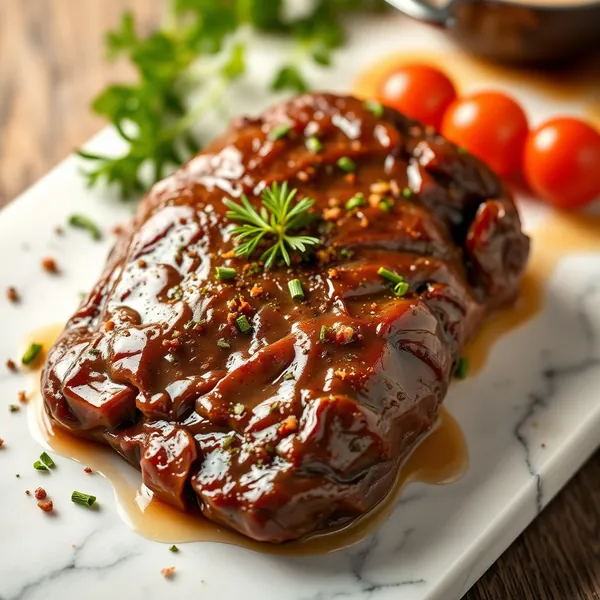 Braised Bison Kidney