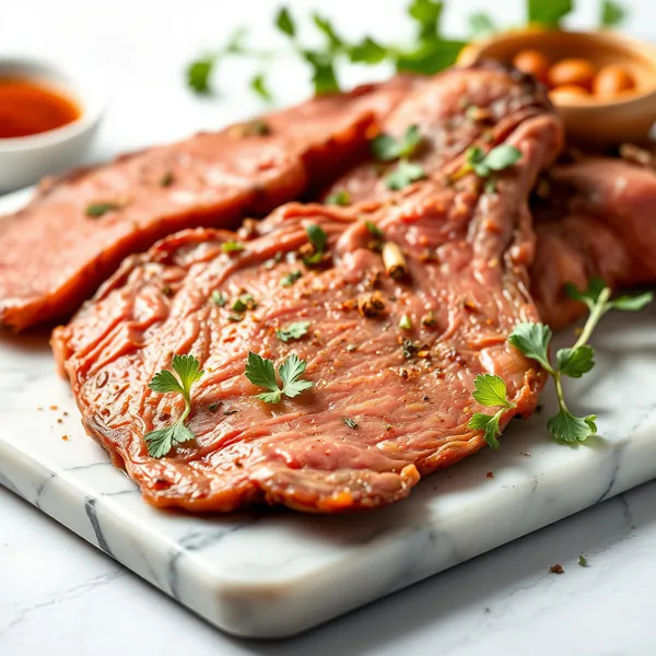 Braised Bison Tongue