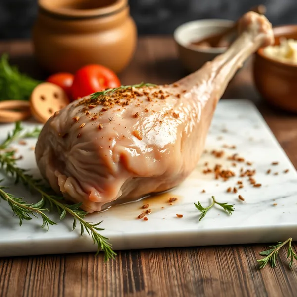Perna de Frango Braseada