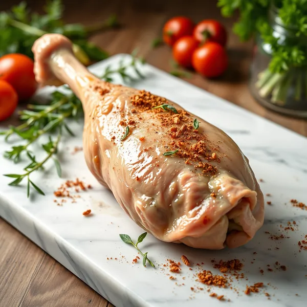 Geschmorte Gänsekeule