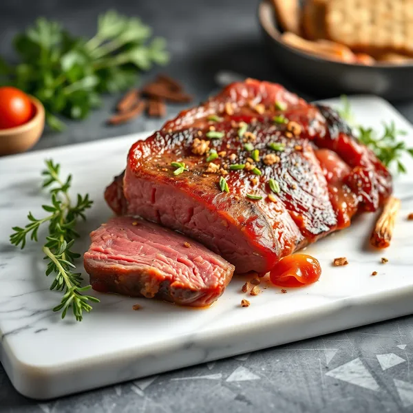 Geschmorte Wildschweinsbrust