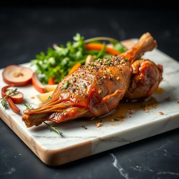 Geschmorte Wildschweinkeule