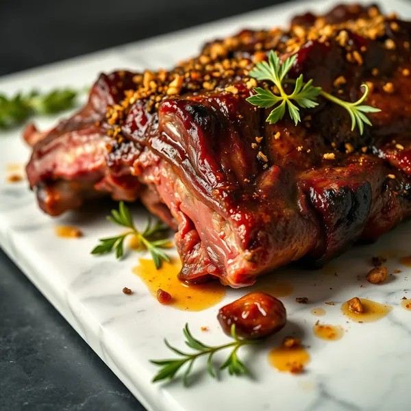 Geschmorte Wildschweinrippen