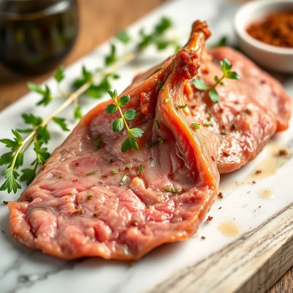 Geschmorte Wildschweinszunge