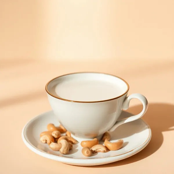 Zubereitetes Cashew-Milch