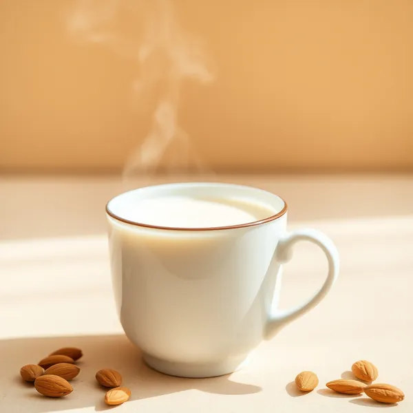 Heiße Mandelmilch