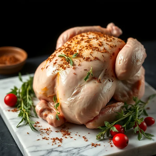 Capon Rôti Entier
