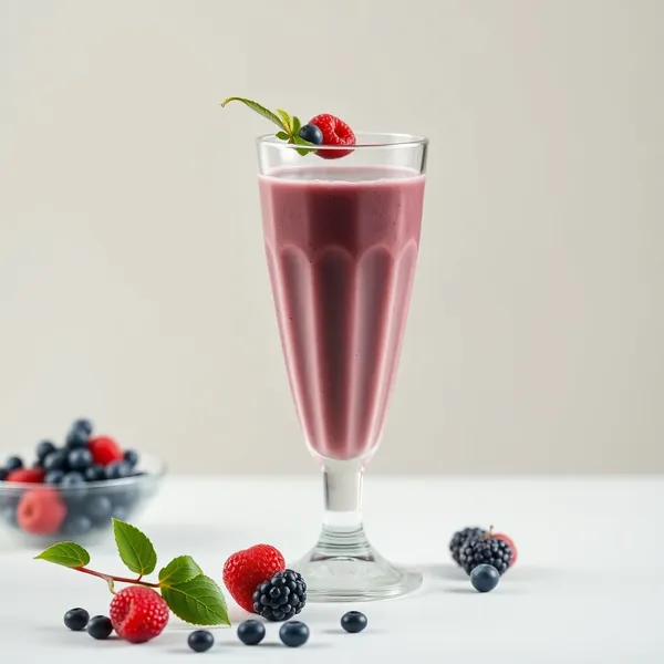 Gekühlter Açaí-Kefir-Milch-Smoothie