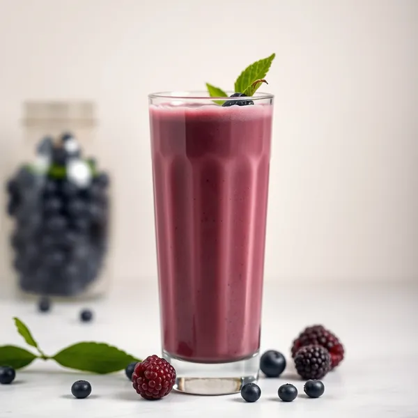 Batido Frío de Acai y Leche de Guisante
