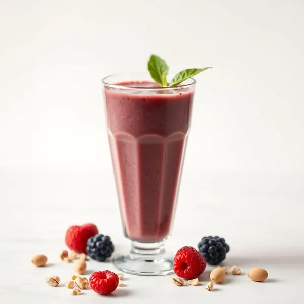 Chilled Acai Pistachio Milk Smoothie