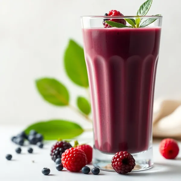Batido Frío de Acai y Leche de Arroz