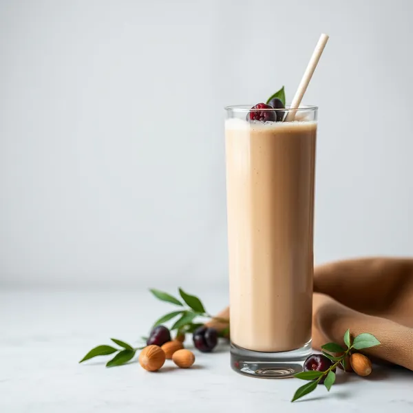 Smoothie Froid au Beurre d'Amande et Lait de Noisette