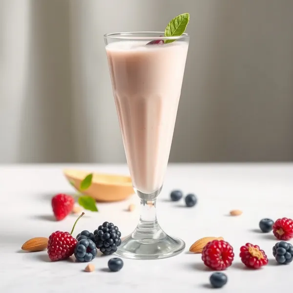 Smoothie de Manteiga de Amêndoa e Kefir