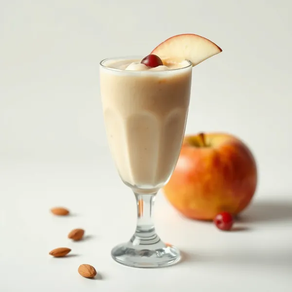 Kühler Apfel Mandel Kokosmilch Smoothie