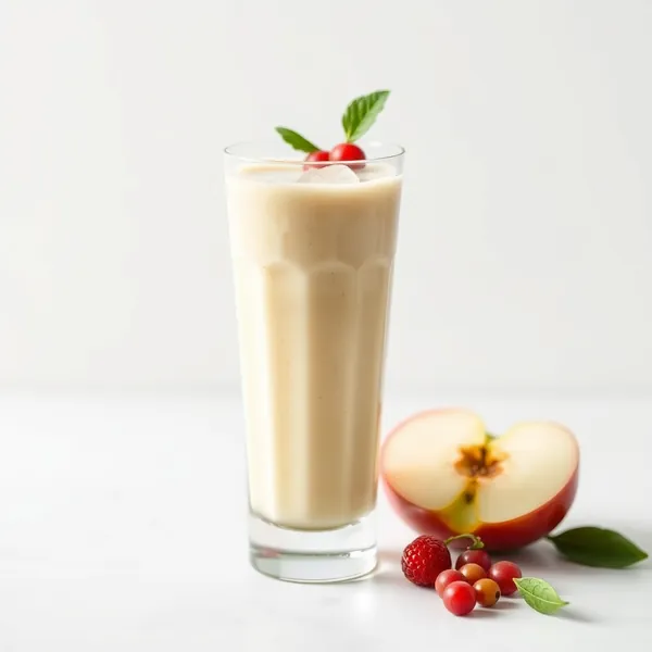 Chilled Apple Pea Milk Smoothie