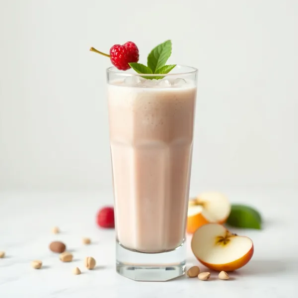 Chilled Apple Pistachio Milk Smoothie