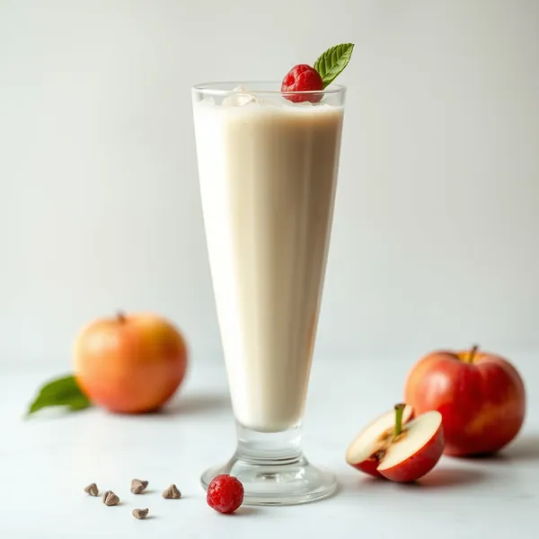 Smoothie de Maçã e Leite de Soja Frio