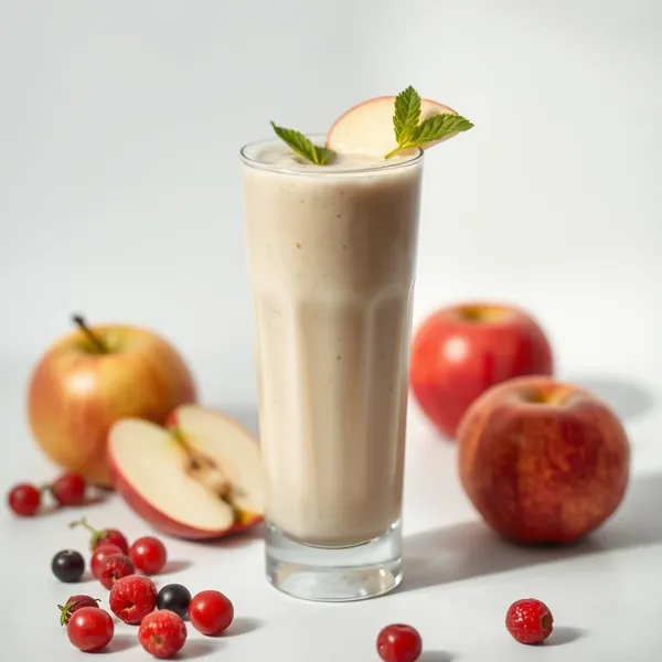Batido Frío de Manzana y Leche de Espelta