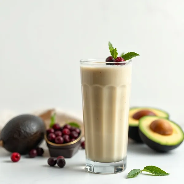 Batido de Abacate e Leite de Cânhamo