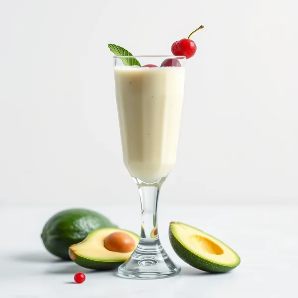 Chilled Avocado Kefir Milk Smoothie