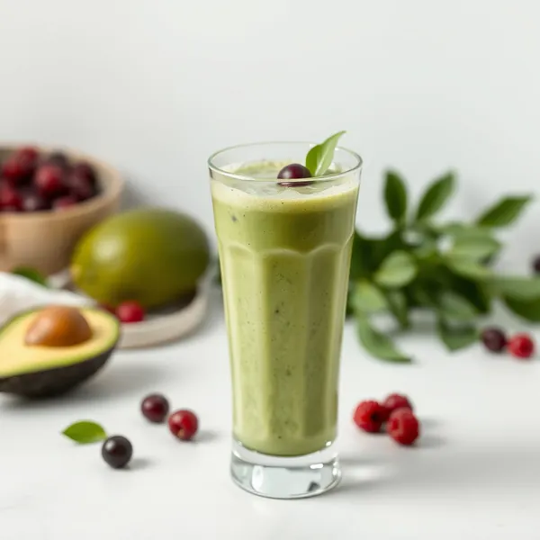 Smoothie d'Avocat et Matcha
