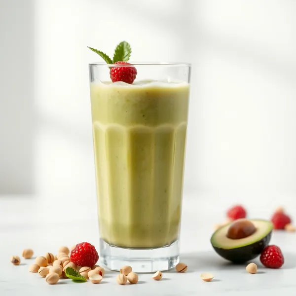 Smoothie Freddo di Avocado e Latte di Pistacchio