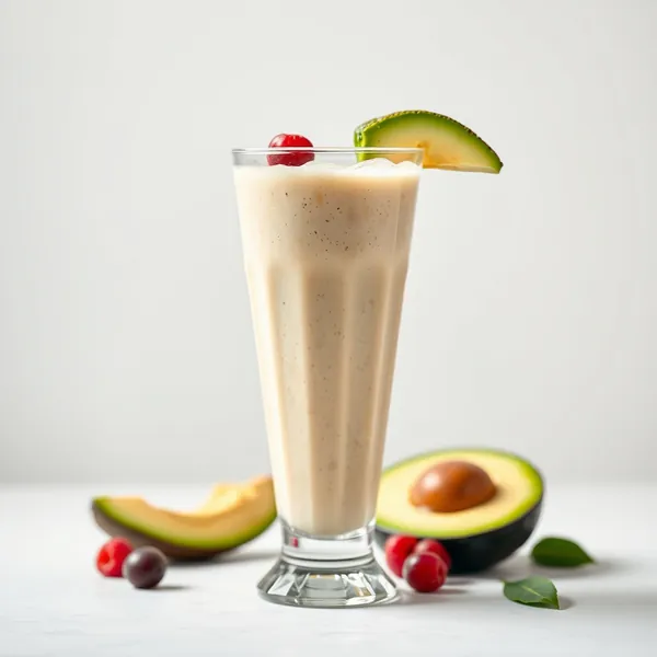 Smoothie di Avocado e Latte di Riso Freddo