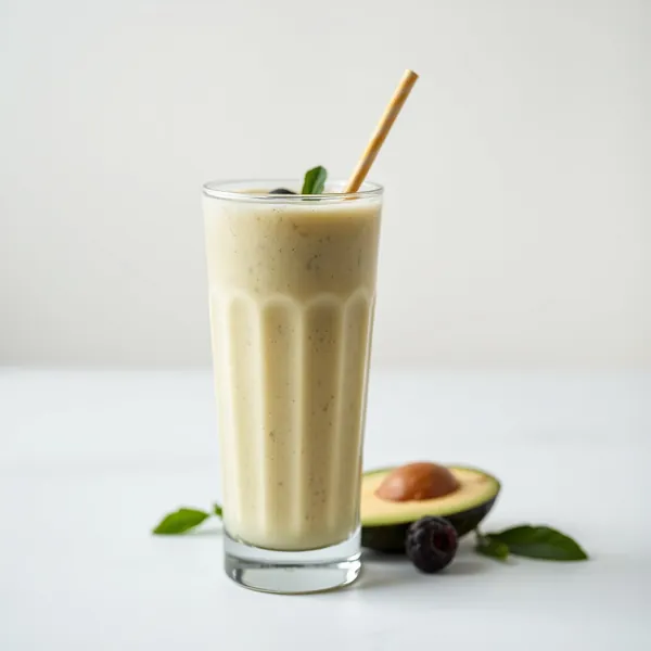 Smoothie aus Avocado und Dinkelmilch